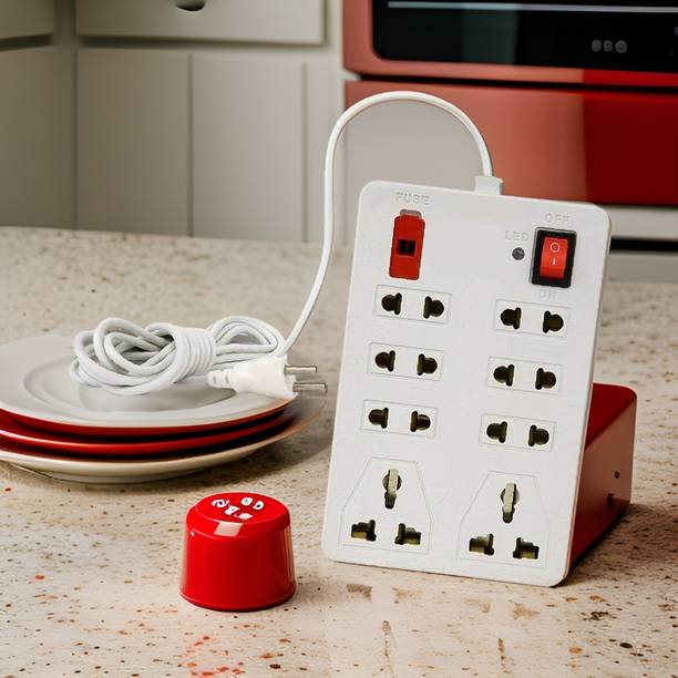 TOOLART Switch Universal Surge Protector 1 switch 8 Socket Extension Boards st71 8  Socket Extension Boards