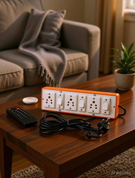 PROLONG 3 Socket And 3 Switch Extension Board With 3 Yard/2.7 Metre Wire 3 Socket Extension Boards