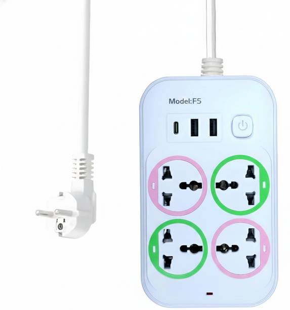 ZIYTRACK Extension Power Strip 1 Type C Port & 2USB Charging Port With 4AC Power Socket 7  Socket Extension Boards