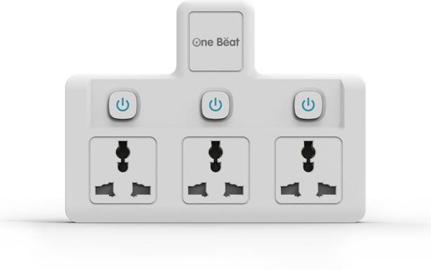 One Beat OB-203 Wall Individual Switches each outlet with LED indicator 3  Socket Extension Boards