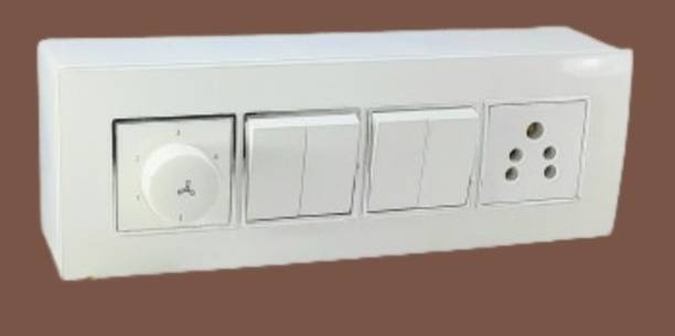 बहुल Modular wall mount BOARD WITH BOX FITTED ANCHOR SWITCHES. 1 सॉकेट सर्ज रक्षक
