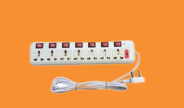 D-DEVOX EXT-107 Switch Universal Surge Protector With 7 Socket 7 switch 7  Socket Extension Boards