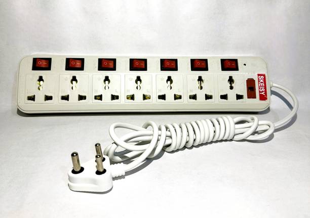 Skeisy NEW EXTENSIOIN RIGHTANGLE ELECTRONIC CORD CAPACITY UP TO 6AMP 7  Socket Extension Boards