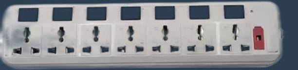 D-DEVOX EXT-107 Switch Universal Surge Protector With 7 Socket 7 switch 7  Socket Extension Boards