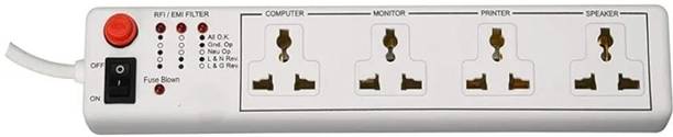 VNG 4-Socket Surge Protector Power with Heavy-duty cord 4  Socket Extension Boards
