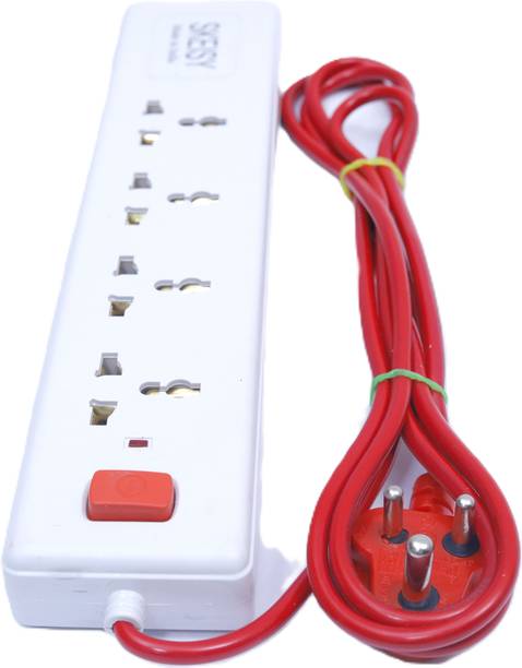 Skeisy NEW EXT-4+1-SURGE PROTECTOR POWER UP 10AMP WITH 2.5 MTR WIRE LENGTH 240W 4  Socket Extension Boards