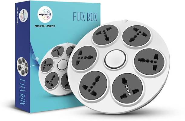 Wipro UFO 6 Plus 1 Flex Box 6 Socket Extension Boards