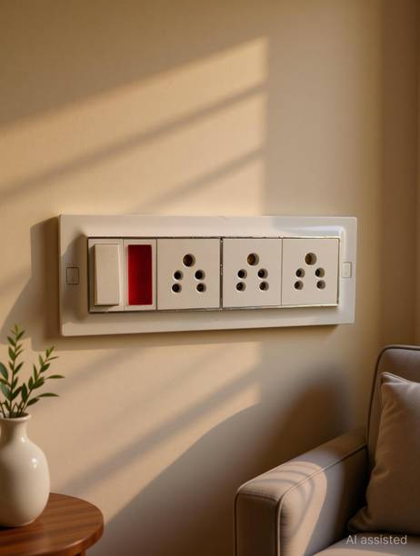 KHOPALA 1 Switch Board with Modular 3 Yard wire 3 Socket Extension Boards ( 2.7432 m) 3  Socket Extension Boards