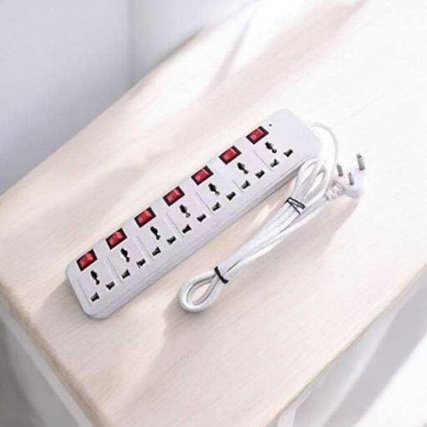 D-DEVOX Capacity(White) 7 Socket Extension Boards 7  Socket Extension Boards