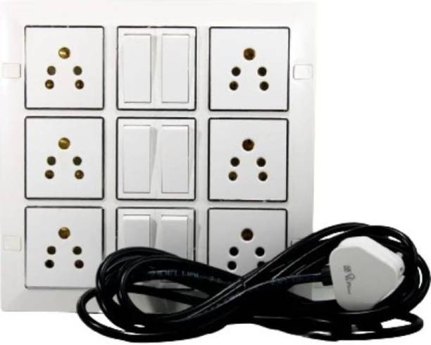 SMARTELECTRICS 18 modular 6 Shocket 6 switch 8.5 miter 6  Socket Extension Boards