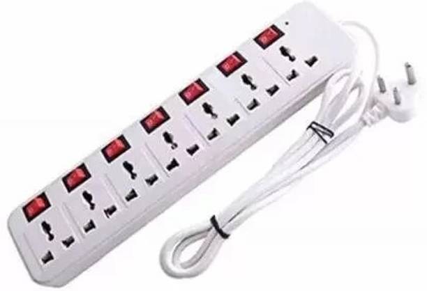 GLUCKLICH SB 7 Socket 7 PLUGH SPIKE GUARD With Individual Switches 7  Socket Extension Boards