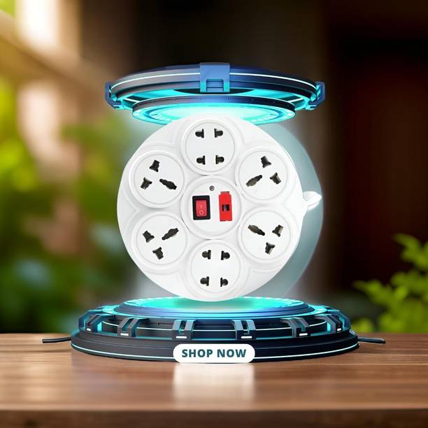 LifoDora Electric Board Extension Cord Power Strip Multi-Plug 6 Socket Extension Board-l 6 Socket Extension Boards