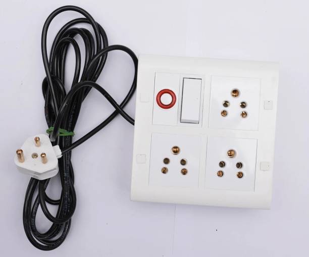 SMARTELECTRICS 8 modular 3 shocket 1 switch 1 indicator 7 miter wire 4X 3  Socket Extension Boards