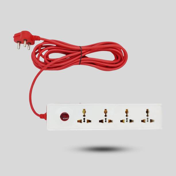 FADMAN 5 Meter Long Cable | Universal Heavy Duty Power | 4  Socket Extension Boards