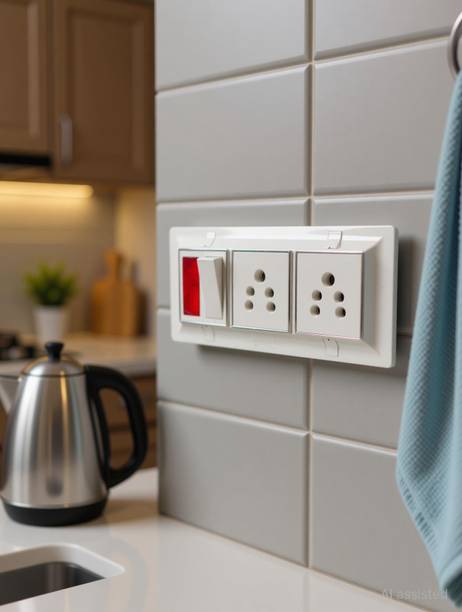 KHOPALA 1 Switch Board with Modular 3 Yard wire 2 Socket Extension Boards (2.7432 m) 2  Socket Extension Boards