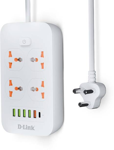 D-Link Power Strip with 4 Universal Sockets 4  Socket Extension Boards