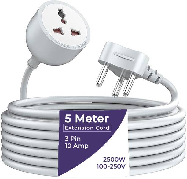 EMBox Single Socket Outlet with Heavy Duty Cord for Indoor & Outdoor Use 6A 2500