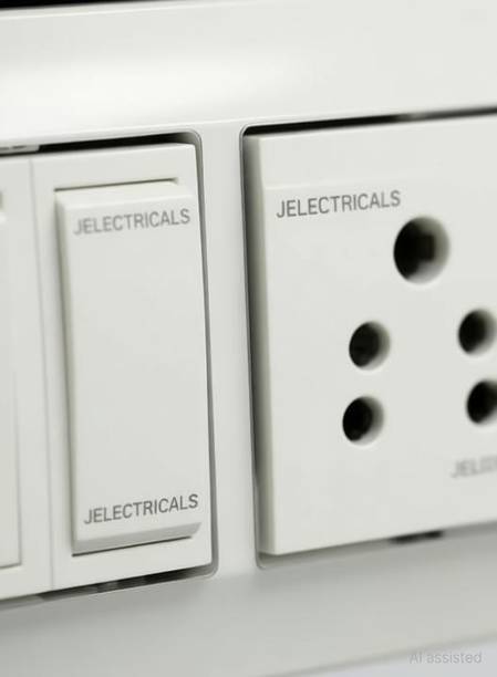JELECTRICALS Modular Extension Board With 2 Branded Sockets and 2 Branded Switches With 3 Meter Long Wire 2 Socket Extension Boards