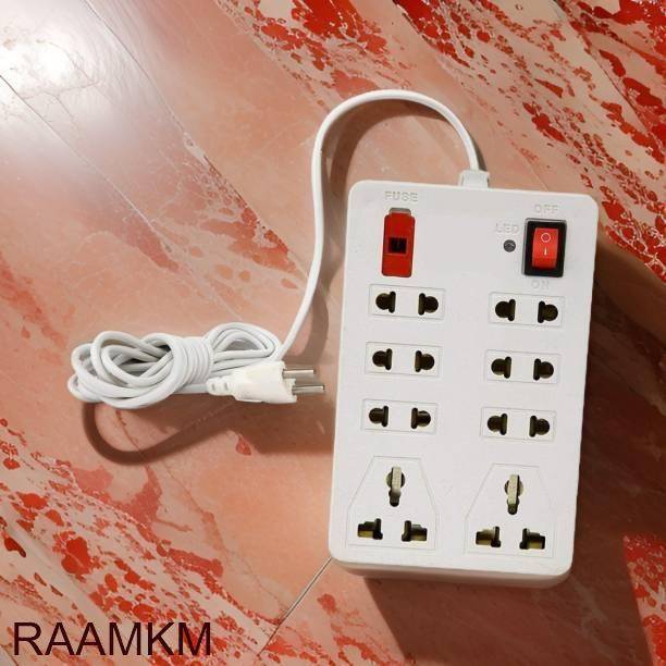 RAAMKM CDL_M_1100_ 8 Plug Point Light Extension 8 Socket Extension Boards 8  Socket Extension Boards