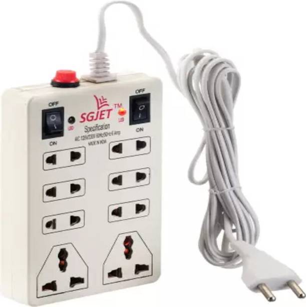 Eels Eels One Plush Eight Extension Board 8 Socket Extension Boards (White) 8 Socket Extension Boards