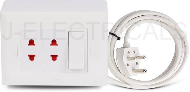 JELECTRICALS Premium Modular Extension Board With 3 Core Wire 1  Socket Extension Boards
