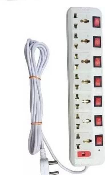 SOYEN NL7 Socket Extension 7 SWITCH With FUSE Led Indicator ABS FER 7  Socket Extension Boards