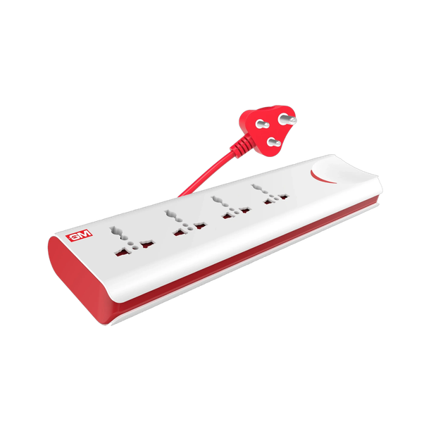 GM 3060 E-Book 4+1 Power Strip with Master Switch, Indicator, Safety Shutter & International Sockets. 4  Socket Extension Boards