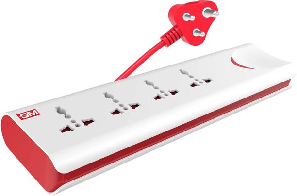 GM 3060 E-Book 4+1 Power Strip with Master Switch, Indicator, Safety Shutter & International Sockets. 4  Socket Extension Boards