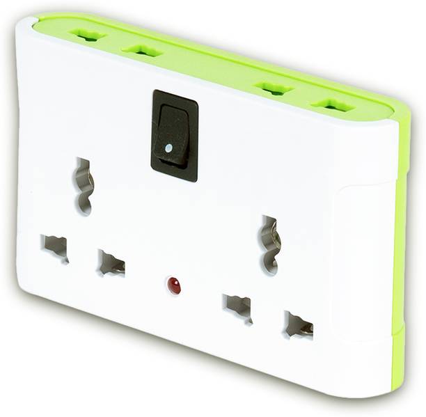 CARIBOU 4 Way Multi Plug, Master Switch With Led Indicator, 4 Universal Sockets 4  Socket Extension Boards