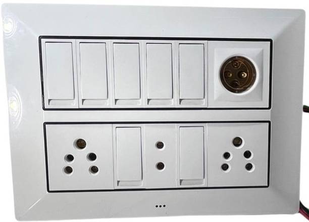 BAHUL Modular wall board with cona switches. 4  Socket Extension Boards