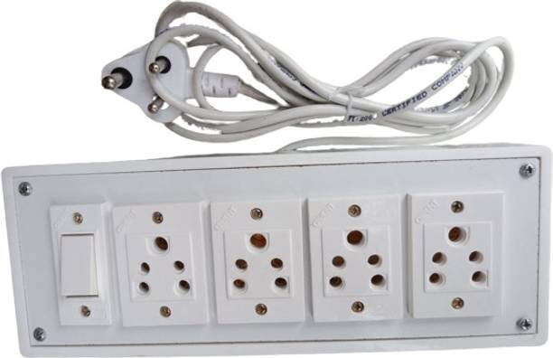 ABC Extension Board 4 Socket(6A) & 1 Switch(6A) With 2.2 Meters Wire 4  Socket Extension Boards