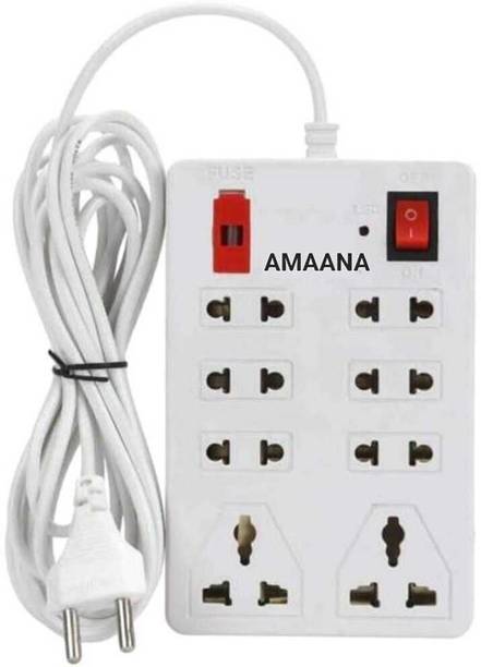 amaana Extension Cord Board Surge Protector Power Strip for Home and Office 8  Socket Extension Boards