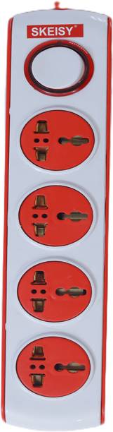 Skeisy New-401-Surge protector power 10amp, 2.5mtr wire, master switch, led indicator, 4  Socket Extension Boards
