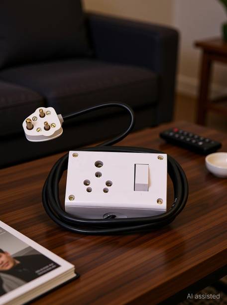 Illuminator Pack Of 1 - 16A 2-in-1 16A and 6A Extension board, 1 switch 1 Socket Extension Boards