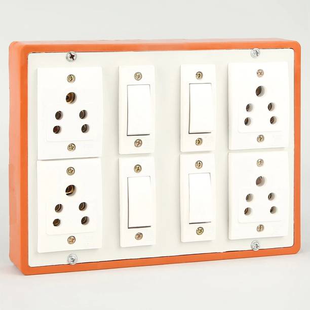 PROLONG 4 Socket & 4 Switch Extension Board With 3 Yard Wire 4  Socket Extension Boards