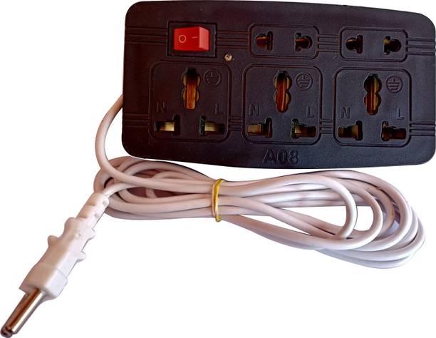 ARISERS Extension Board with 2m Long Cord & Universal Socket Design (Color May Vary) 5  Socket Extension Boards