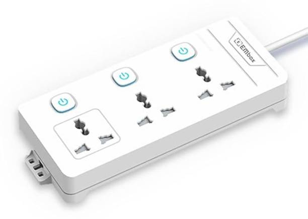 EMBox 10A Multi Plug 2500W 3  Socket Extension Boards