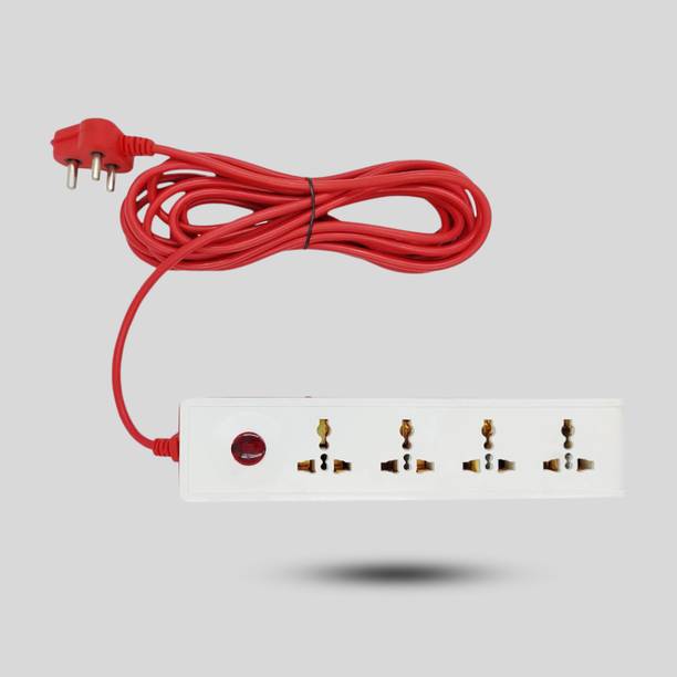 FADMAN 5 Meter Long Cable | Universal Heavy Duty Power | 4  Socket Extension Boa