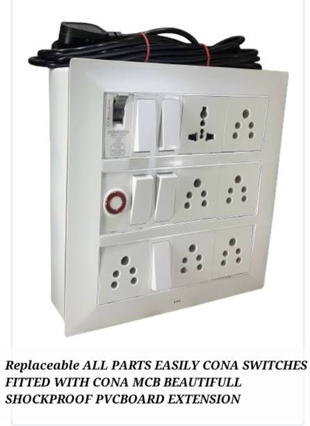 BAHUL SMALL PLUG EXTENSION EASILY FIT CONA MCB CONA SWITCHES 8  Socket Extension Boards