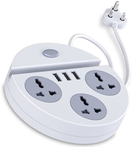 DEGNO 1500w Power Plate with Mobile Holder & USB Charger 3AC Socket + 3USB Ports 6  Socket Extension Boards