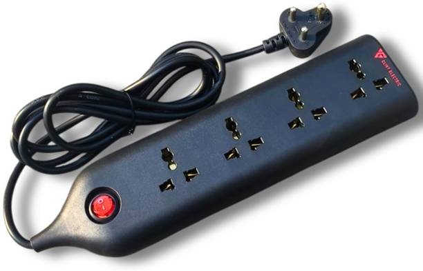 HAHM HAHM Power Plate 4 Extension Board 4 Socket 1500W Heavy Duty 2 Meter Spike Guard 4  Socket Extension Boards