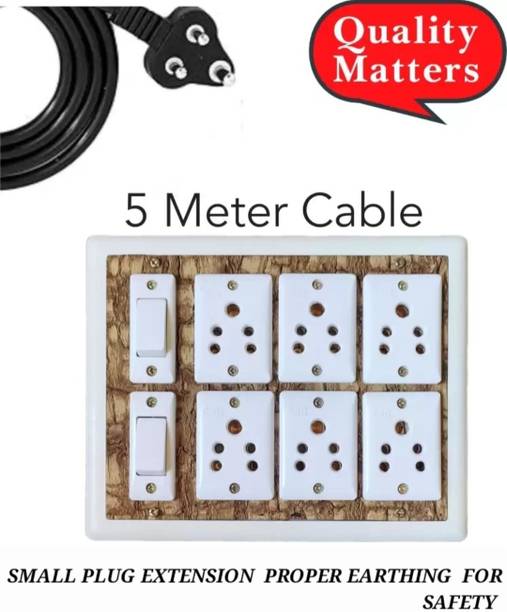 BAHUL small plug heay duty wire 1000watt capacity extension small plug 6  Socket Extension Boards