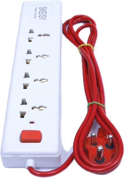 Skeisy EXT-4+1-SURGE PROTECTOR POWER UP 10AMP WITH 2.5 MTR WIRE LENGTH 240W 4  Socket Extension Boards