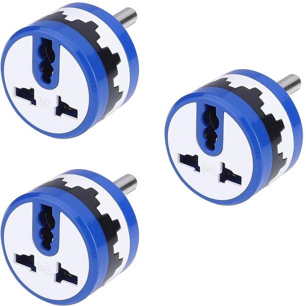 MX 3 universal Plug,Travel Adapter ROTATABLE Upto 180° 1  Socket Extension Boards