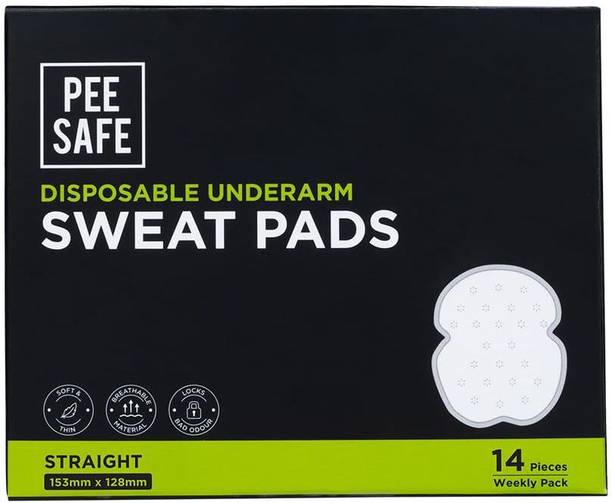 Pee Safe Disposable Underarm (Straight) (14 Pads - 7 Pairs) Sweat Pads
