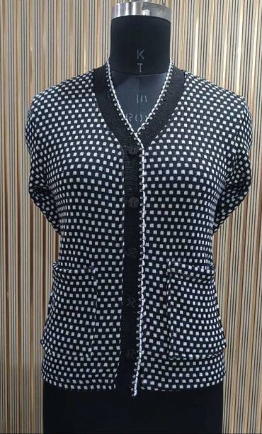 Keshavi Solid V Neck Casual Men Black Sweater
