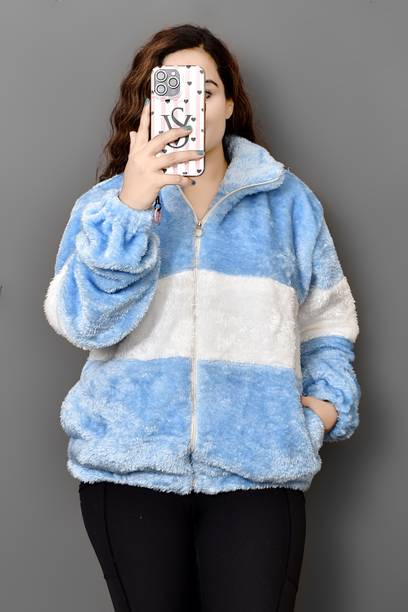 Women Colorblock Fleece Jacket