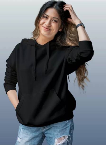 Nilan Full Sleeve Solid Women Sweatshirt