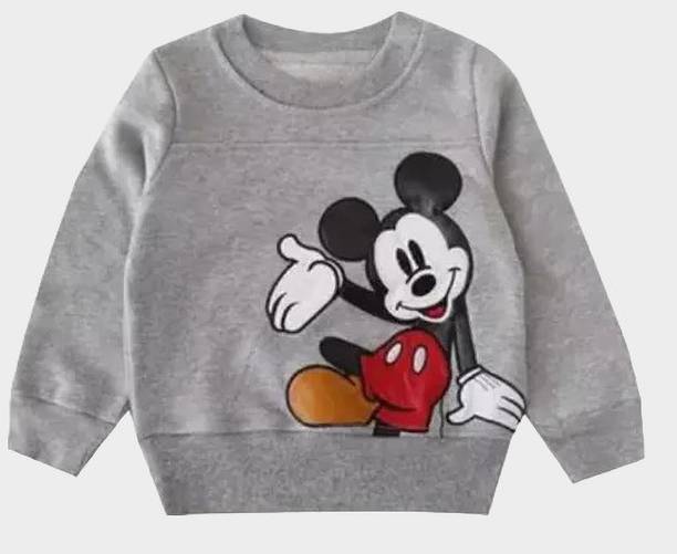 Kamedge Full Sleeve Printed Baby Boys & Baby Girls Reversible Sweatshirt