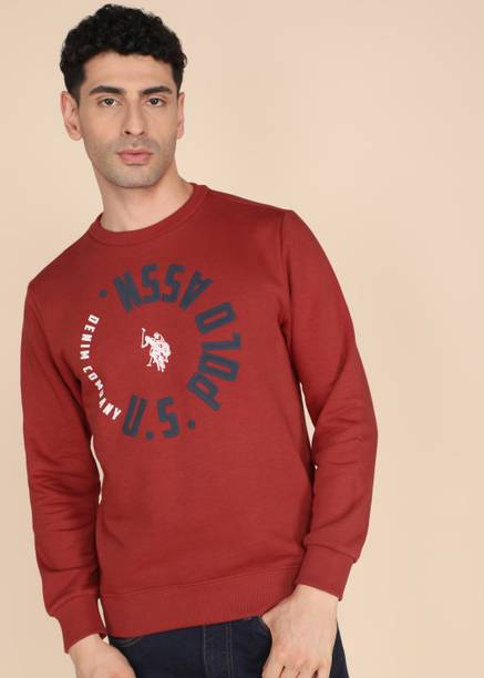 Men Full Sleeve Solid Sweatshirt